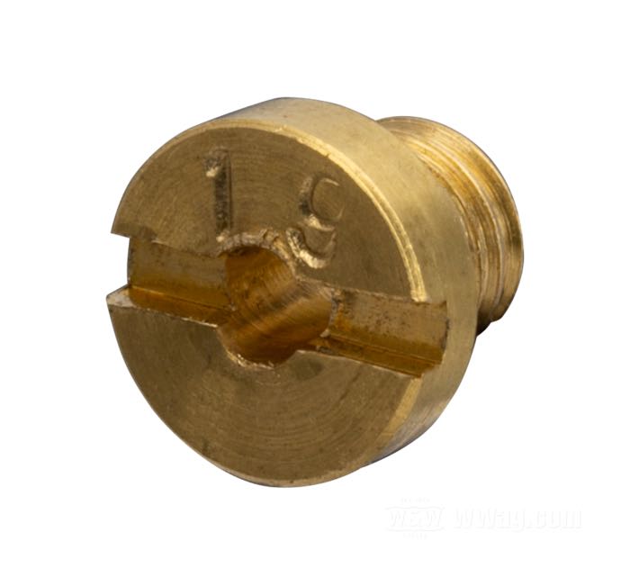 Chiclé fijo »#19« de Into The Wilderness; apropiado para F/FL 1952-1965; M61B, M74, M74B; bronce, taladro .082”; reemplaza OEM HD 27318-51; peso bruto: 1 g