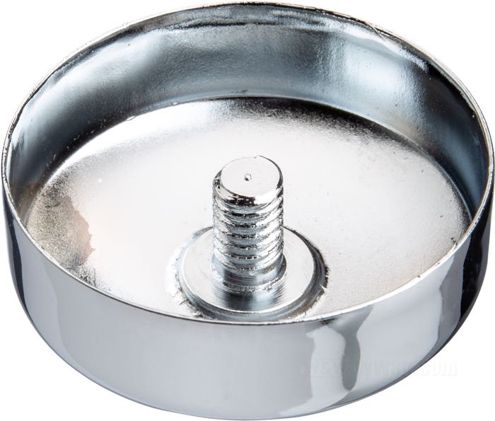Cache de Colony; pour Boulon axe de colonne; adaptable à Sportster 1988-2020, FXD 1991-2005, FXR 1984-1994, FLST 1986-2017; acier, chromé; hauteur: 16 mm; Ø 42 mm; USA; poids brut: 31 g