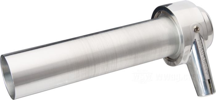Gasgriff »Quarter Turn« von Prism Supply Co.; für Einzel-Gaszug; Billet-Aluminium; für Lenker-Ø: 1 ”; Maximaler Hub: 27 mm; Länge innen: 145 mm; Bruttogewicht: 178 g