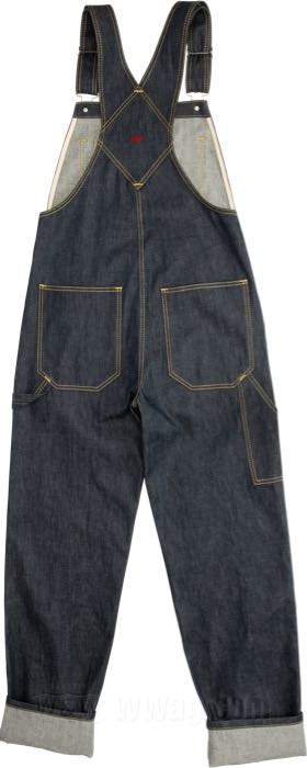 Latzhose »Mechanic Bib 1953« von Pike Brothers; Rohbaumwolle, metal; US-Hosengröße: 32/34; Türkei; Bruttogewicht: 1.17 kg