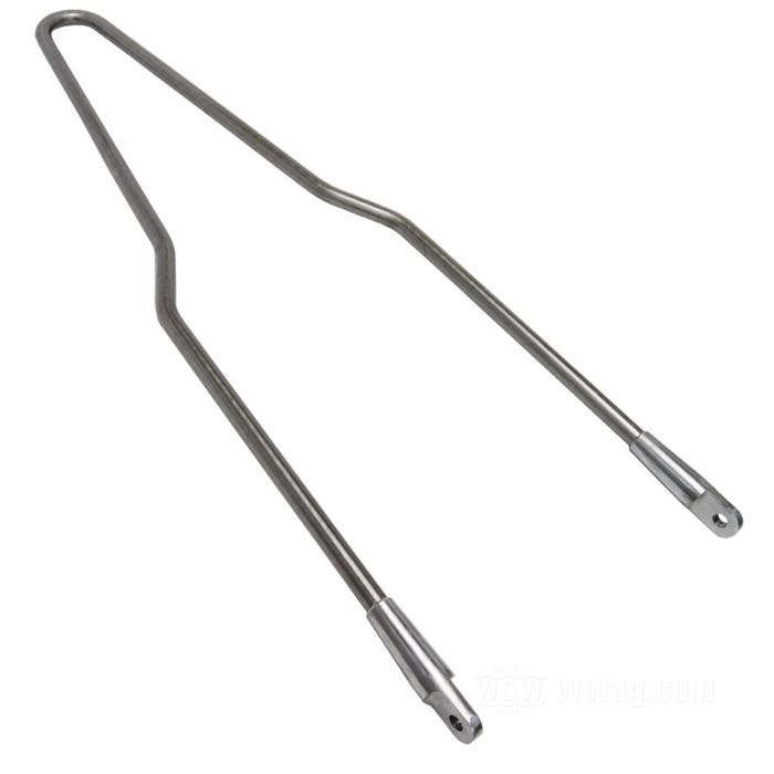 Mounting brackets by Throttle Addiction; for Sissy Bar; for rigid frames; steel, bare, for Ø 9/16” tubing/rod, with Ø 3/8