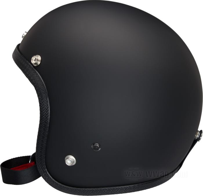 Jethelm »Basic« von 70s; Fiberglas, mattschwarz; Nettogewicht: 911 g; Größe: S1 - 54-55.5 cm; mit ECE R22-05 Prüfzeichen; Italien; Bruttogewicht: 1.2 kg