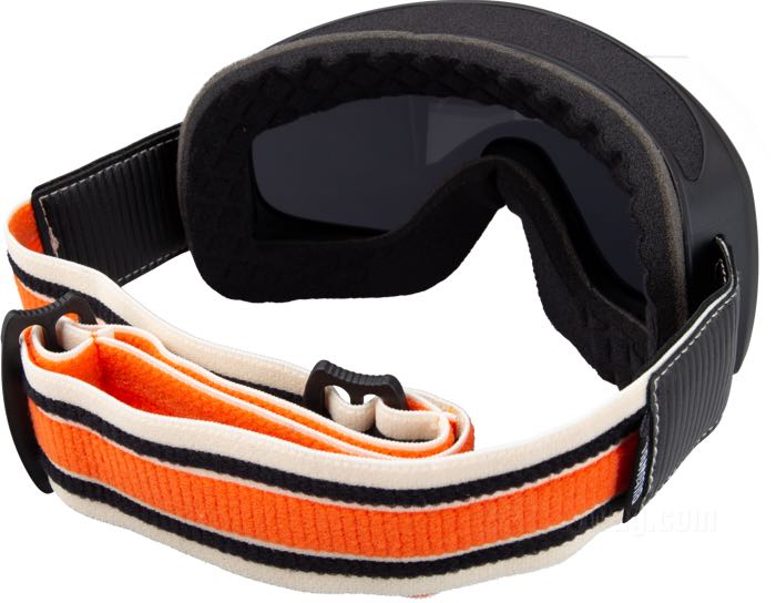 Occhiali »Overland 2.0« di Biltwell Inc.; plastica / policarbonato, nero / arancione; può essere portata sopra gli occhiali da vista e occhiali da sole; peso lordo: 288 g