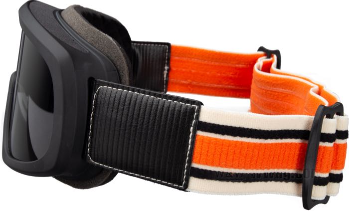 Occhiali »Overland 2.0« di Biltwell Inc.; plastica / policarbonato, nero / arancione; può essere portata sopra gli occhiali da vista e occhiali da sole; peso lordo: 288 g
