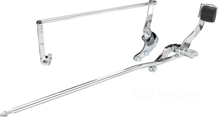 Commandes avancées; adaptable à Dyna 2006-2017, sauf FXDWG,FXDF 2010-2014; acier, chromé, sans cale-pieds; avec nécessaire de montage; poids brut: 3.57 kg