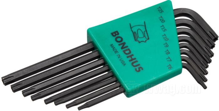 Juegos de llaves Torx Tamper Resistant de Bondhus