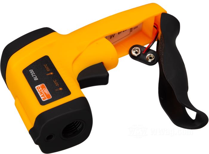 Thermometer by Bahco; -50°C - 550°C (-58°F - 1020°F); black / signal orange; gross weight: 173 g