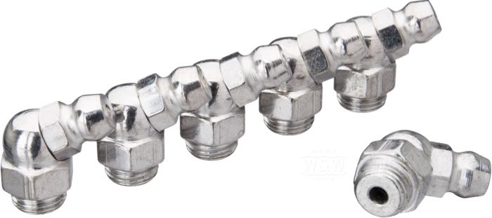 Grease nipple by Colony; fits 1939→ models; steel, chrome-plated, 67.5°; thread: 5/16”-32; replaces OEM HD 9852; USA; gross weight: 50 g