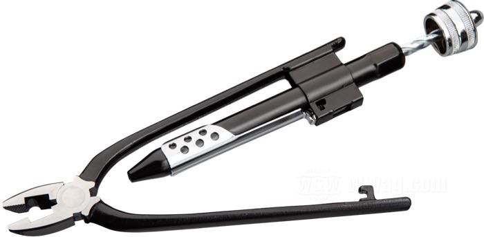 Pinza; para Alambre de seguridad; acero, negro; largo: 215 mm; peso bruto: 283 g