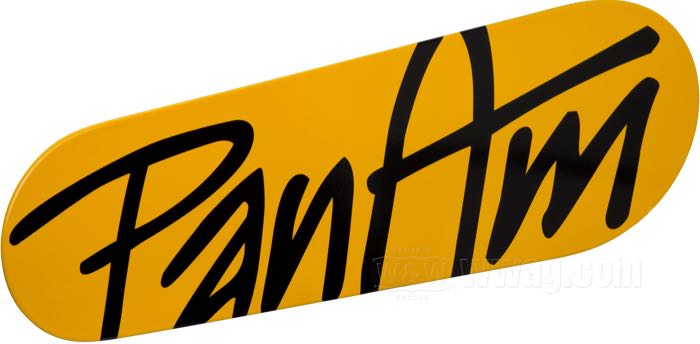 Placa de esmalte con logo PanAm