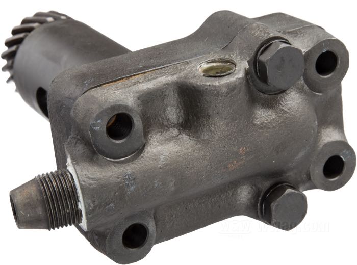 Scavenger pump by Cala’s High Performance; fits Big Twin Flathead 1937-1948; cast iron / steel; with four studs; Sweden; gross weight: 950 g