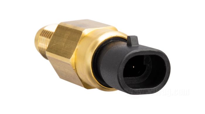 Sensor de temperatura; para Culata; apropiado para Dyna 2004-2017, Softail 2001-2017, Touring 1999- 2016 (modelos con inyección); latón, hexágono de 19 mm en la parte superior; largo: 61 mm; para usar con 5 V; rosca: 1/2”-20; reemplaza OEM HD 32446-99; peso bruto: 78 g