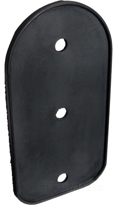 Mounting pad Gasket; for Taillight; for Beehive 1939-1946; rubber; replaces OEM HD 68124-39; gross weight: 46 g
