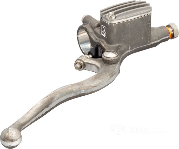 Cilindro freno a mano »Classic« de Kustom Tech; aluminio forjado; para manillares del Ø: 1 ”; Ø pistón hidráulico: 14 mm; líquido de freno preciso: DOT 4 o 5; rosca: M10 x 1.0; Italia