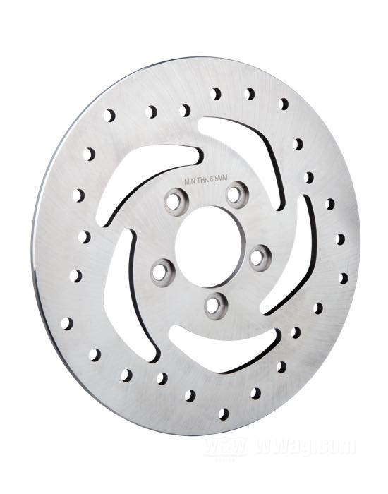Bremsscheibe; passend für Sportster 2011-2020, XR 1200 2008-2013; Edelstahl, Maschinenfinish; Ø 10.3”; Montageposition: hinten; Montagebohrungen: 3/8