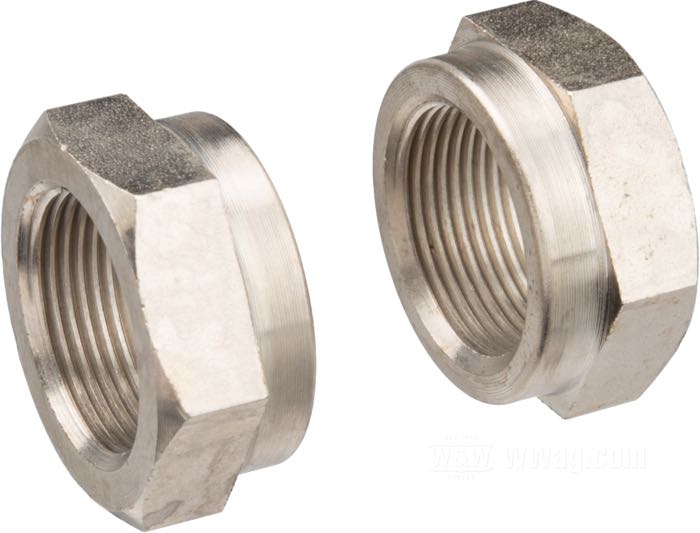 Tuercas freno de Colony; apropiado para modelos IOE 1921-1929; acero, niquelado; reemplaza OEM HD 3929-21; EE. UU.; peso bruto: 58 g