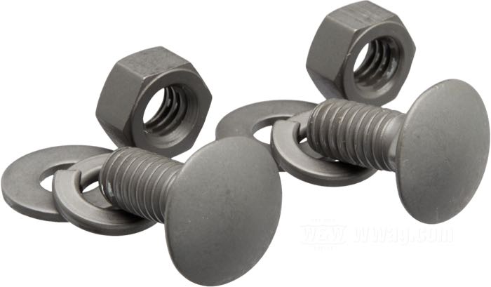 Bolt kit by Colony; for rear fender hinged end; fits all rigid frame Twins 1941-1957; steel, parkerized; thread: 5/16”-18; replaces OEM HD 5425; USA; gross weight: 49 g