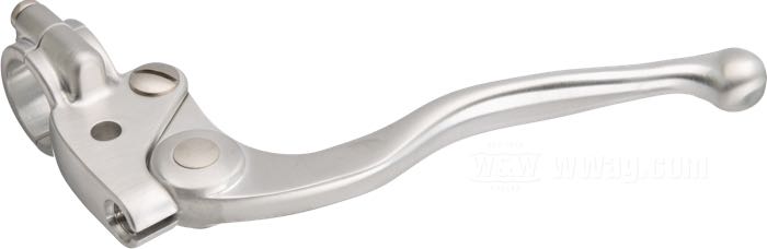 Hand clutch control »Classic« by Kustom Tech; aluminum forged, satin finish; for Bowden cable; for handlebar Ø: 1 ”; Italy; gross weight: 240 g