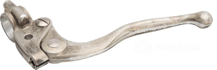 Hand clutch control »Classic« by Kustom Tech; aluminum forged, bare; for Bowden cable; for handlebar Ø: 1 ”; Italy; gross weight: 241 g
