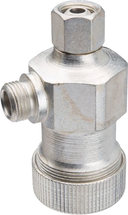Filtre d‘essence de Colony; pour carburateurs Linkert; adaptable à toutes bicylindriques 1950-1965; acier, CAD (procédé ZnNi), filet vers le carburateur: 7/16”-28, filet vers le durit: 1/2”-24; avec elément filtrant, joint et chapeau; remplace OEM HD 62250-50; USA; poids brut: 150 g