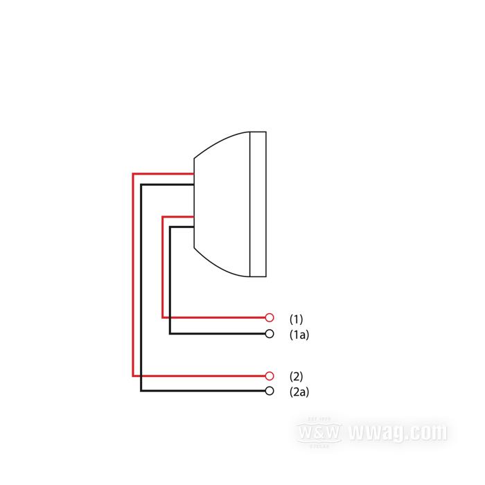 Taillight »Duo«; steel / glass, matte black; depth: 58 mm; Ø 98 mm; bulb type: G18.5 (2x); 12 V; 8 W; socket: BA15s (2x); with bulb(s); with stop light; with license illumination; with painted license bracket; mounting surface: flat; gross weight: 532 g