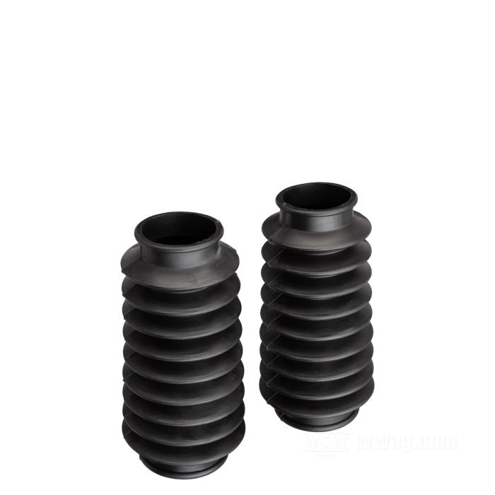 Soffietto; per forcelle con steli di 33.3 e 35 mm; atto per Sportster 1954-1970; gomma, nero; lunghezza: 140 mm; rimpiazza OEM HD 46001-54; Europa; peso lordo: 145 g