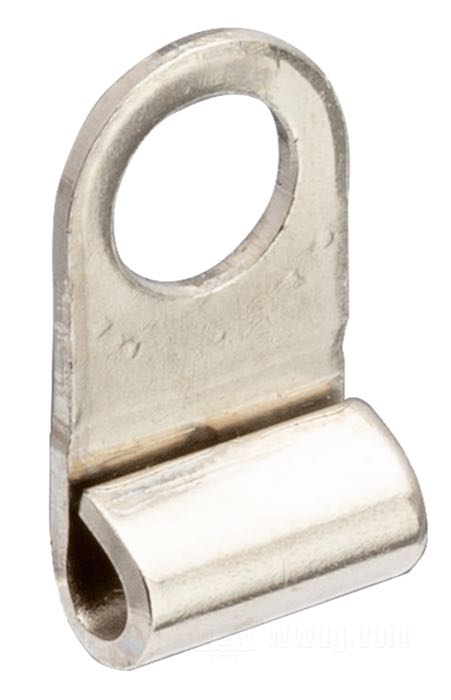 Cosse de câble  90°; adaptable à tous les modèles 1948-1950; laiton, nickelé, pour sertissage; remplace OEM HD 1520-48 et 9901; poids brut: 2 g