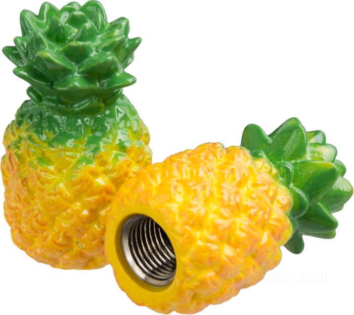 Cappuccio valvola »Pineapple« di Mooneyes; plastica / ottone; peso lordo: 28 g