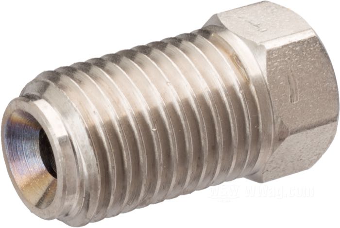Tapón de Earl's Performance Products; para Pieza distribuidora; apropiado para Big Twin 1958-1972; acero inoxidable; rosca del racor: 3/8”-24 IF; reemplaza OEM HD 42311-58; peso bruto: 10 g