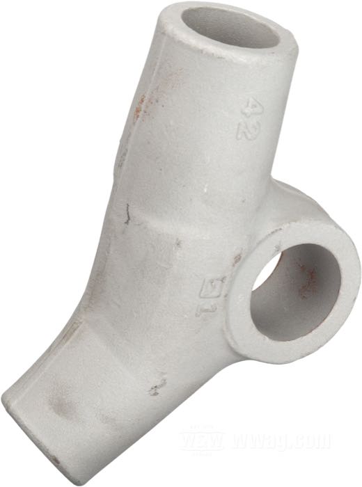 Halterung von VG Classic Frames & Parts; für Seitenwagenbefestigung; passend für Panhead 1948 - early 1954; Wishbone links; Stahlguss, blank; Bruttogewicht: 629 g
