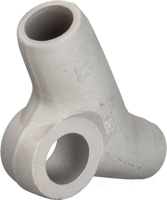 Halterung von VG Classic Frames & Parts; für Seitenwagenbefestigung; passend für Big Twin 1937-1947, Panhead 1954-1957; Straightleg rechts; Stahlguss, blank; Bruttogewicht: 689 g