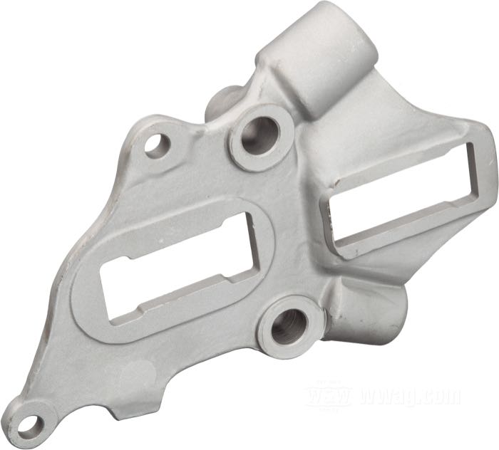Halterung von VG Classic Frames & Parts; für Achse; passend für Big Twin late 1937-1957; hinten links; Stahlguss, blank; Bruttogewicht: 1.05 kg
