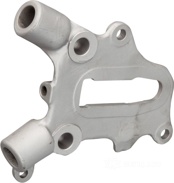 Halterung von VG Classic Frames & Parts; für Achse; passend für Big Twin late 1937-1957; hinten rechts; Stahlguss, blank; Bruttogewicht: 985 g