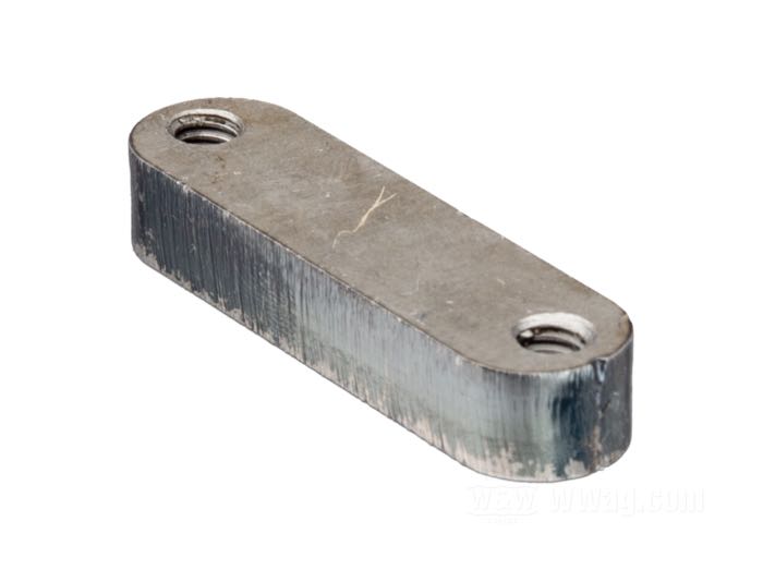 Montageblock von VG Classic Frames & Parts; für Hupe; passend für Panhead late 1951-1953; Stahl, blank; Gewinde: #12-24; Bruttogewicht: 35 g