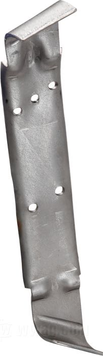 Halterung von VG Classic Frames & Parts; für Werkzeugbox; passend für Big Twin 1941-1951; Stahlblech, blank; Bruttogewicht: 474 g