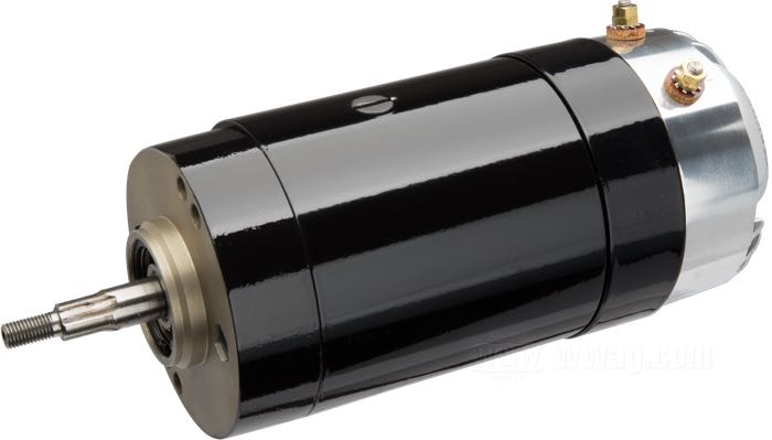 Generatore »LeBeef Edition Low Voltage« di Cycle Electric; con regolatore End Bell; tensione di carica 13.8 V; acciaio / alluminio fuso, nero, verniciato / lucidato; filettatura: 5/16”-24; 12 V; U.S.A.; peso lordo: 5.04 kg