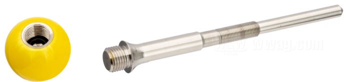Vite regolazione minimo di Mooneyes; per carburatori Mikuni HSR 42/45; acciaio inox; lunghezza: 94 mm; filettatura: M5 x 0.5; lunghezza filetto: 14 mm; peso lordo: 24 g