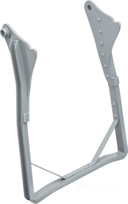 Caballete trasero de The Cyclery; apropiado para Twins 1925-1929; acero, natural; reemplaza OEM HD 3051-25; peso bruto: 2.62 kg