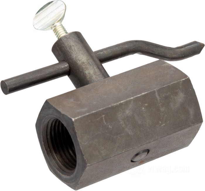 Aide à la mesure; pour Masses de vilebrequins; adaptable à 45”/750 cc Flatheads 1929-1973 (sauf modèles K), Big Twin 1936-1954; acier, parkerisé; filetage: 11/16”-18 / 5/8”-18; taille américaine: 1”; poids brut: 155 g