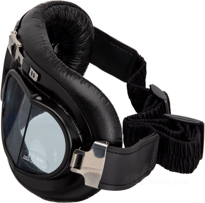 Schutzbrille »Red Baron«; Schaumgummi / Leder, schwarz; Material der Gläser: Mineralglas; Farbe/Typ der Gläser: klar; kann nicht über Korrekturbrillen und Sonnenbrillen getragen werden; Bruttogewicht: 150 g