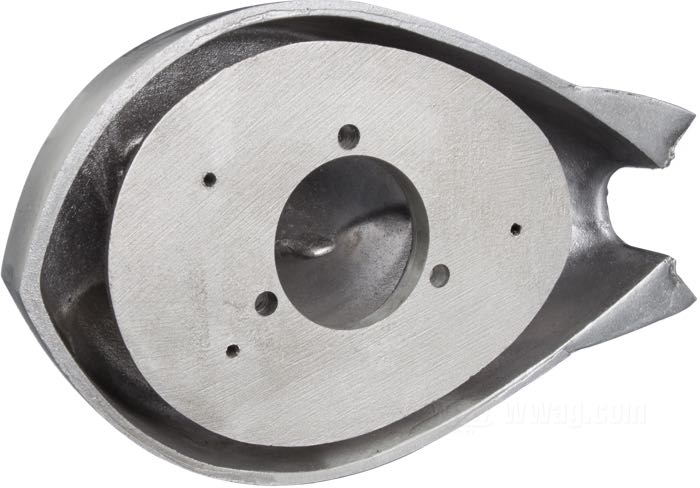 Coperchio carburatore »Super Sonic« di Landström's Foundry; per carburatori Bendix, Keihin a farfalla e S&S Super B; alluminio fuso, come colato; L x A x P: 230 x 140 x 55 mm; con piastra base; U.S.A.; peso lordo: 1 kg