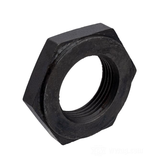 Nut; for Pinion shaft / Sprocket shaft; fits Sportster 1981-1985; steel; wrench size: 1-3/16 ”; replaces OEM HD 23902-81; gross weight: 20 g