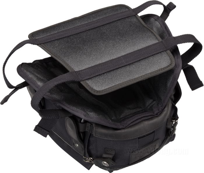 Borsa da serbatoio di Burly Brand; vacchetta / Cordura, nero; L x L x A: 29 x 30 x 18 cm; peso lordo: 2.21 kg