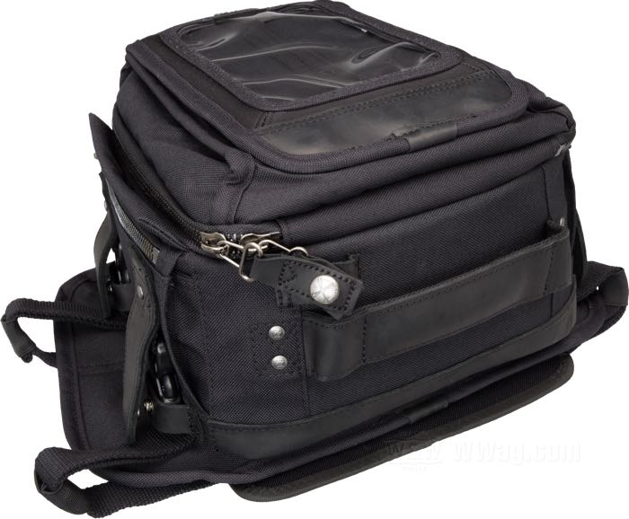 Borsa da serbatoio di Burly Brand; vacchetta / Cordura, nero; L x L x A: 29 x 30 x 18 cm; peso lordo: 2.21 kg