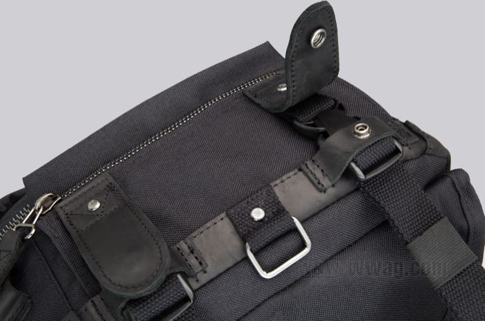 Borsa da serbatoio di Burly Brand; vacchetta / Cordura, nero; L x L x A: 29 x 30 x 18 cm; peso lordo: 2.21 kg