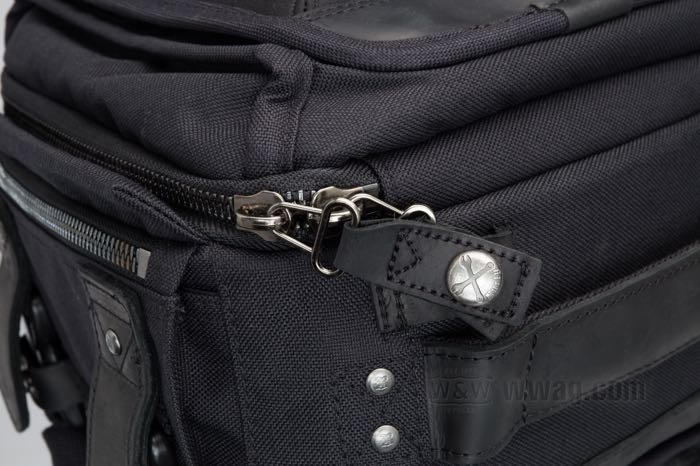 Borsa da serbatoio di Burly Brand; vacchetta / Cordura, nero; L x L x A: 29 x 30 x 18 cm; peso lordo: 2.21 kg