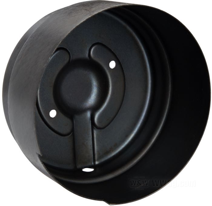 Tapa terminal de Competition Distributing; para Generador (Dinamo); apropiado para modelos IOE serie J y Singles 1926-1932; acero, parkerizado; reemplaza OEM HD 1696-26; EE. UU.; peso bruto: 128 g