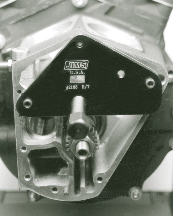 Outil de montage de Jims; pour Roulement à aiguilles / Arbre à cames; adaptable à Big Twin 1958-1998 (Softail →1999); USA; poids brut: 1.21 kg