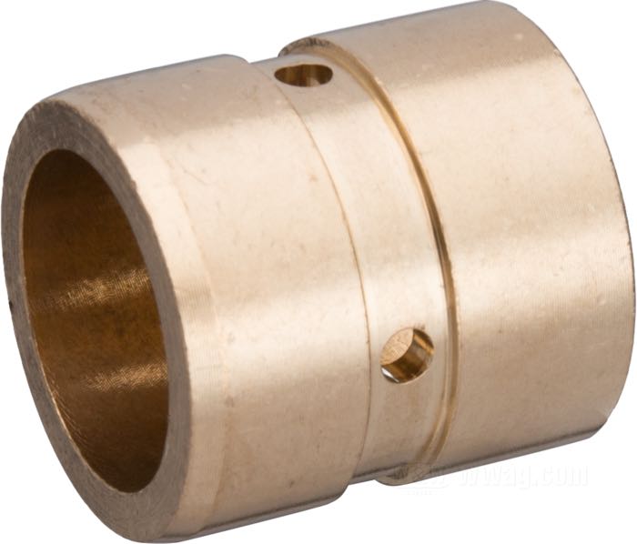 Boccole di The Cyclery; per Biscottini / Forcella Springer; atto per Big Twin, WLC, Servi-Car 1930-1957; ottone rosso; lunghezza: 25.4 mm; Ø est.: 24 mm; Ø int.: 18 mm; rimpiazza OEM HD 45667-30; Germania; peso lordo: 49 g
