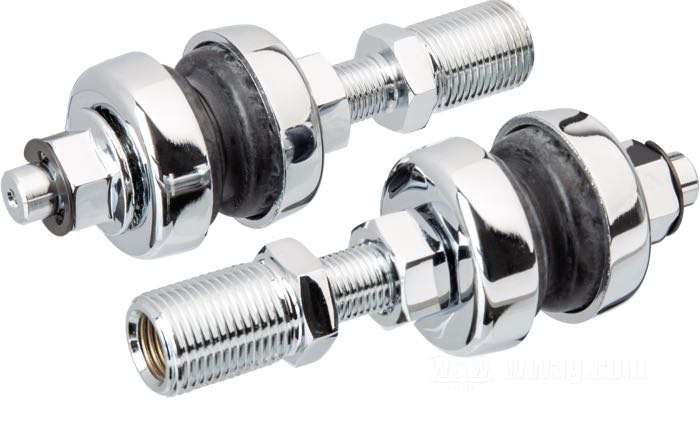 Kit d'abaissement de Progressive Suspension; adaptable à Softail 2000-2017; acier, chromé; poids brut: 500 g